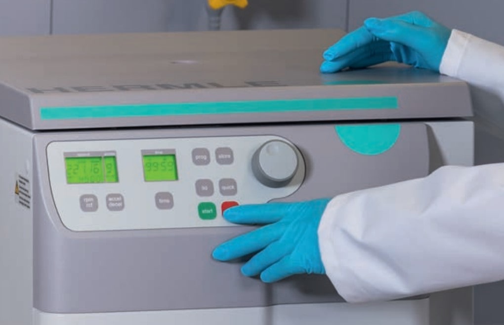 Máy ly tâm đa năng  Rotor 4 x 8 PCR Strips 18.000 vòng/phút HERMLE Z 326